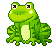 +reptile+animal+little+frog+with+big+cheeks++ clipart