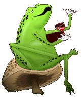 +reptile+animal+posh+frog+drinking+wine++ clipart