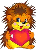 +animal+hedgehog+and+heart++ clipart