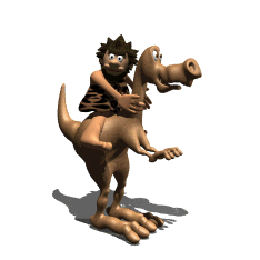 +history+stoneage+man+and+dinosaur++ clipart