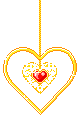+love+gold+heart++ clipart