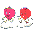 +love+two+hearts+on+a+cloud++ clipart
