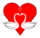 +love+two+swans+and+heart++ clipart