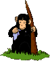 +jungle+forest+animal+ape++ clipart