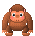+jungle+forest+animal+baboon++ clipart