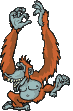 +jungle+forest+animal+orangutan++ clipart