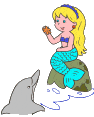 +fay+mermaid+and+dolphin++ clipart