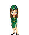 +military+army+force+army+girl++ clipart