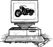 +motorcycle+transportation+motorcycle+on+a+computer++ clipart