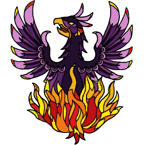 +bird+sphinx+flight+phoenix+rising+from+the+flames++ clipart