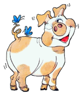 +hog+farm+animal+livestock+butterfly+and+pig++ clipart