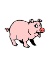 +hog+farm+animal+livestock+jumping+pig++ clipart