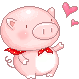 +hog+farm+animal+livestock+pig+and+hearts++ clipart