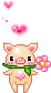 +hog+farm+animal+livestock+pig+with+hearts++ clipart