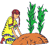 +native+indian+planting+animnation+ clipart