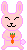 +animal+pet+pink+rabbit+eating+a+carrot++ clipart