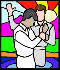 +religion+religious+batism+stained+glass+window++ clipart