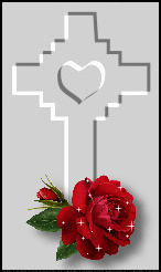 +religion+religious+cross+and+rose++ clipart