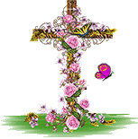 +religion+religious+cross+and+roses++ clipart
