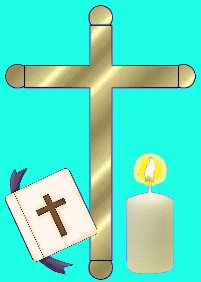 +religion+religious+cross+candle+and+bible++ clipart