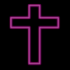 +religion+religious+neon+cross++ clipart