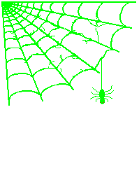 +arachnid+green+spider+and+web++ clipart