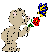 +stuffed+ainimal+teddy+bear+and+flower+ clipart