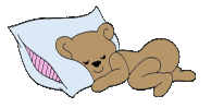+animal+bear+sleeping+pillow+ clipart