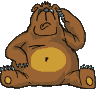 +animal+confused+bear+ clipart