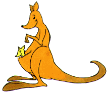 +animal+kangaroo+ clipart