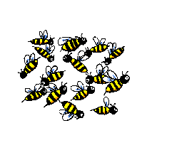 +bee+flying+insect+bug+Bee+Thanks++ clipart