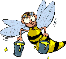 +bee+flying+insect+bug+ clipart