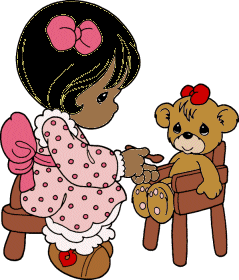 +child+infant+baby+feeding+teddy+bear++ clipart