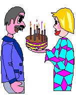 +birthday+party+Birthday+blowing+out+candles+Animation+ clipart