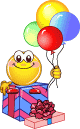 +birthday+party+Birthday+presents+and+Balloon++ clipart