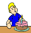+birthday+party+Blowing+Birthday+Cake+Candle++ clipart