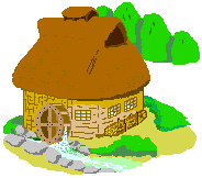 +building+structure+Water+wheel+Animation+ clipart