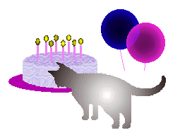 +animal+cat+and+birthday+cake++ clipart