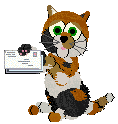 +animal+cat+with+post++ clipart