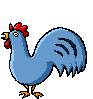 +animal+farm+bird+blue+chicken++ clipart