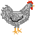 +animal+farm+bird+grey+hen++ clipart