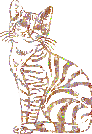 +animal+ginger+striped+cat++ clipart