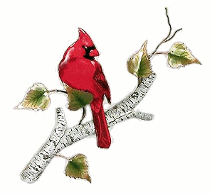 +bird+Singing+Cardinal+on+a+Branch+Animation+ clipart