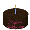 +food+sweet+Black+Birthday+Cake++ clipart