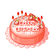 +food+sweet+Pink+Birthday+Cake++ clipart
