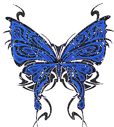+insect+Blue+Glitter+Butterfly+Animation+ clipart