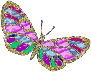 +insect+Gold+Glitter+Butterfly+Animation+ clipart