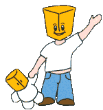 +children+boy+with+a+paper+bag+on+hi+head++ clipart