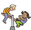 +children+girl+and+boy+on+a+see+saw+s+ clipart