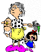 +children+mother+and+screaming+kids++ clipart